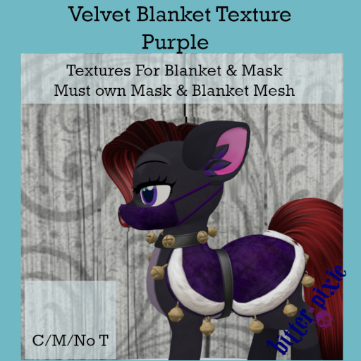 Bitter Pixie// Purple Velvet Cape Texture