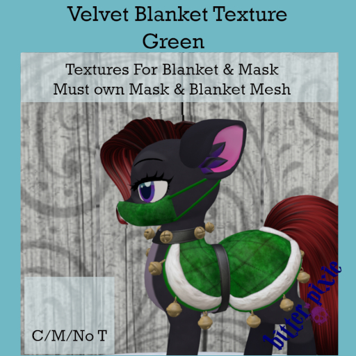 Bitter Pixie// Green Velvet Cape Texture