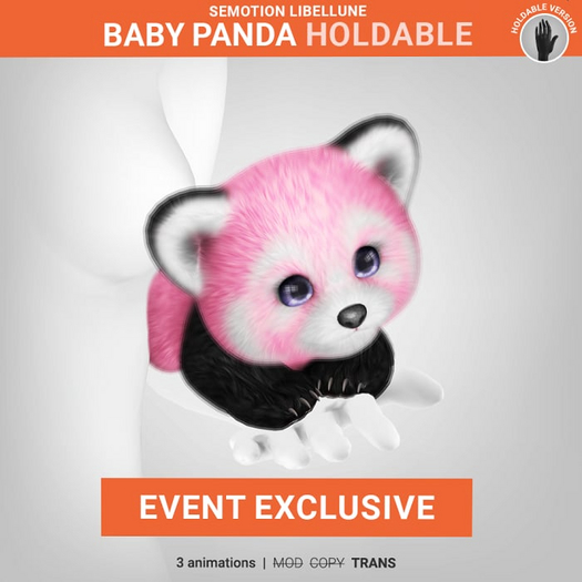 SEmotion Libellune Baby Panda Holdable EXCLUSIVE
