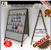Mesh Sidewalk Sign (129161) - (Full Permissions)