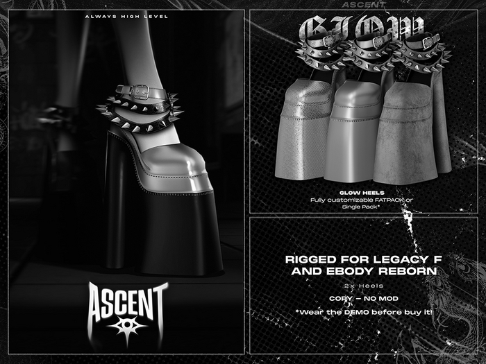 ASCENT - DEMO Glow Heels