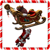 Enchanted Holiday Sleigh, Santa, gifts