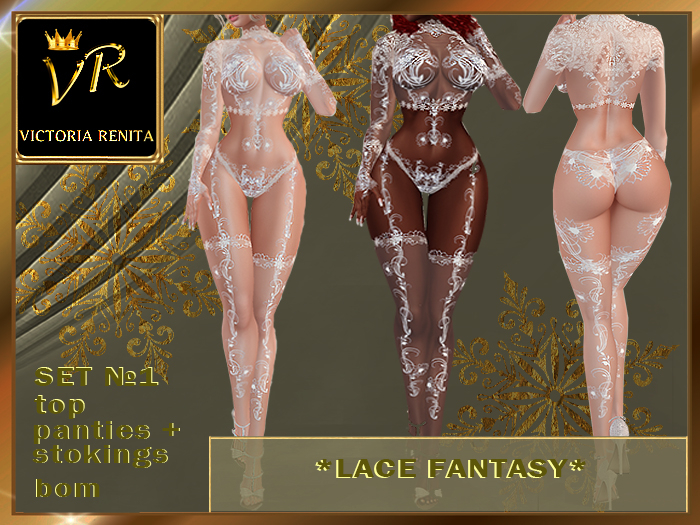 VR* LINGERIE*LACE FANTASY* set 1
