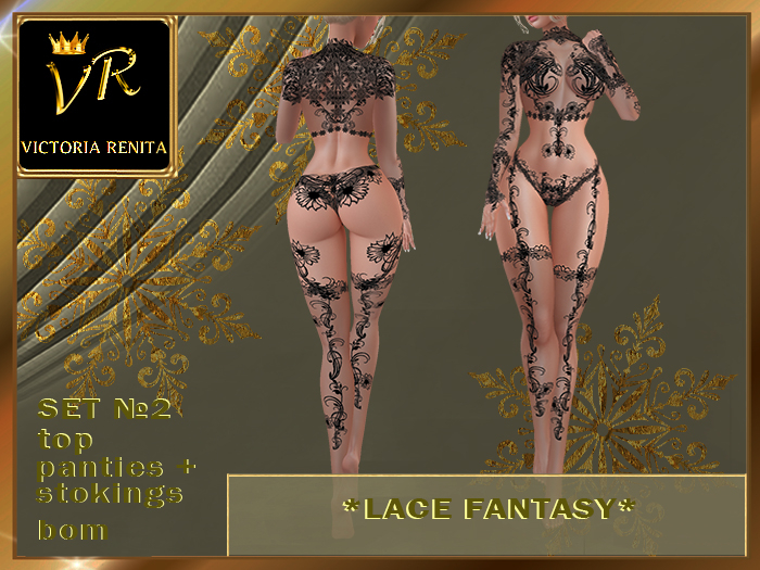 VR* LINGERIE*LACE FANTASY* set2