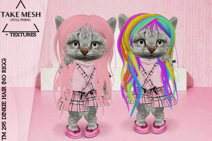 ! TakeMesh - TM 295 DINKIE HAIR (NO RIGG)
