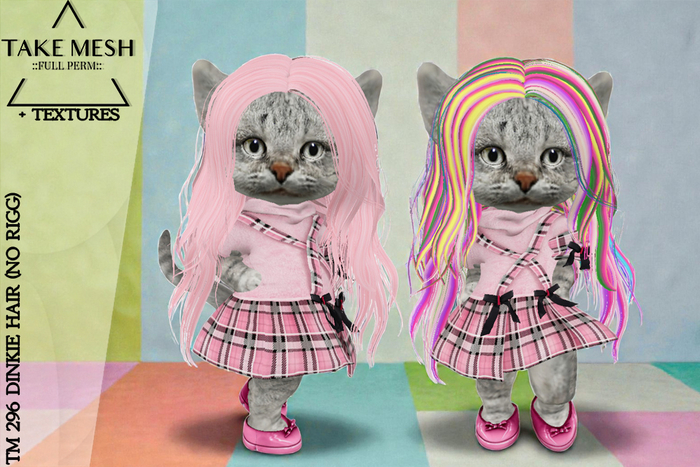 ! TakeMesh - TM 296 DINKIE HAIR (NO RIGG)