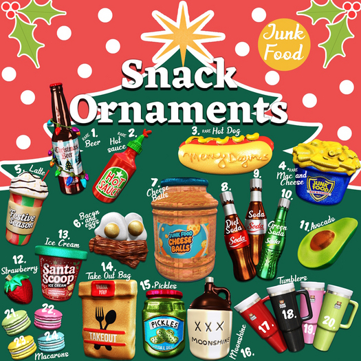 Junk Food - Snack Ornament CHEESEBALLS 7