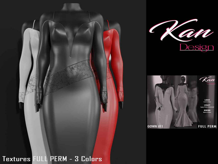 KANDESIGN - Textures FP - GOWN #1