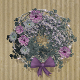 Purple Beauty Flower Wreath 7LI each