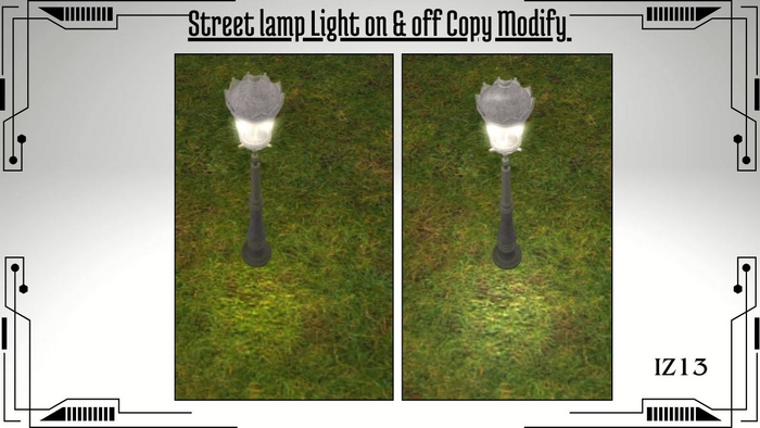Street lamp Light on & off Copy Modify
