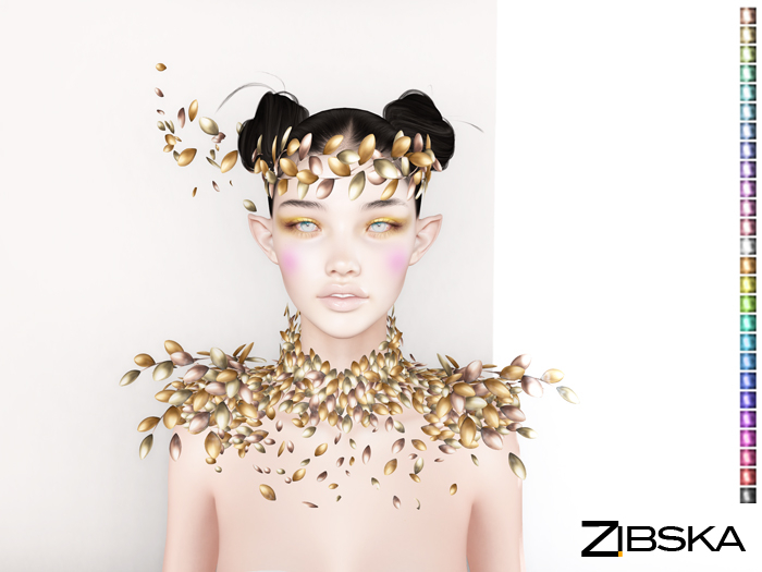 Zibska ~ Weald color change headpiece, collar and shoulders