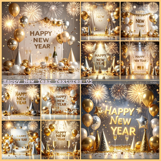 Happy New Year Textures
