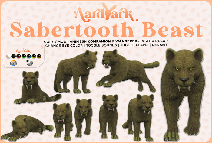 Aardvark : Sabertooth Beast - Verdant 