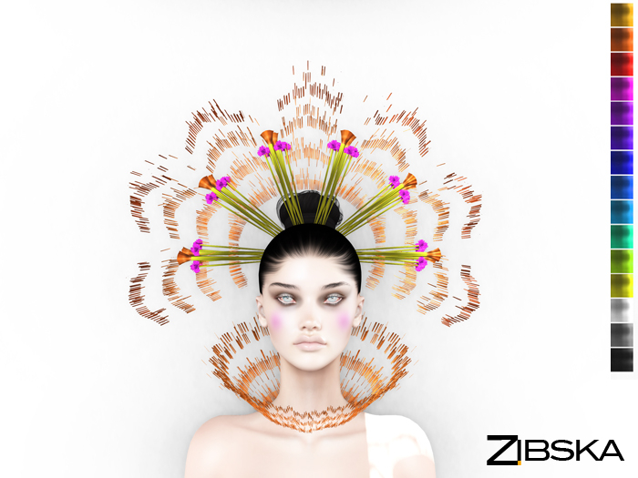 Zibska ~ Alvie color change headpiece and collar