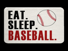 *6KW* FULL PERM Baseball Welcome Mat Texture