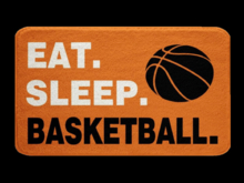 *6KW* FULL PERM Basketball Welcome Mat Texture