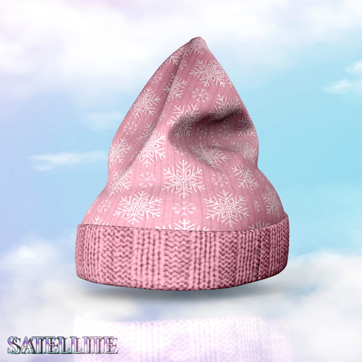 Pink Snow Winter Hat