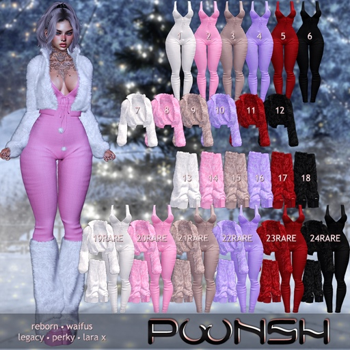 19. POONSH JENNA OUTFIT WHITE RARE