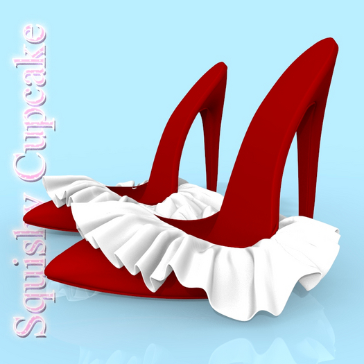 Christmas Ruffle HEELS LARAX