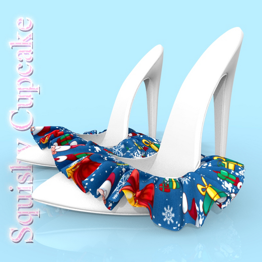 Christmas Winter Ruffle HEELS NHUMANA