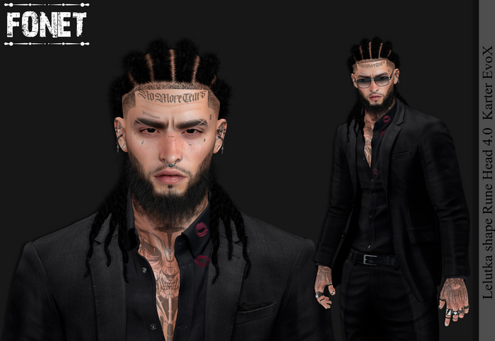 Lelutka shape Rune Head 4.0  Karter EvoX