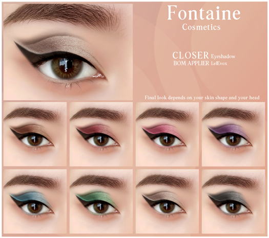 Fontaine Cosmetics - Closer Eyeshadow Collection - DEMO