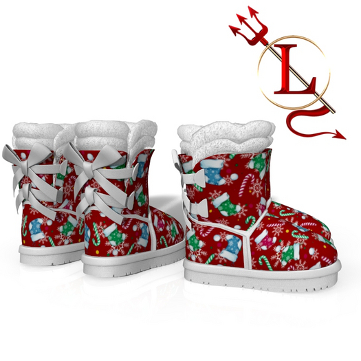 Christmas Fluffy BOOTS REBORN