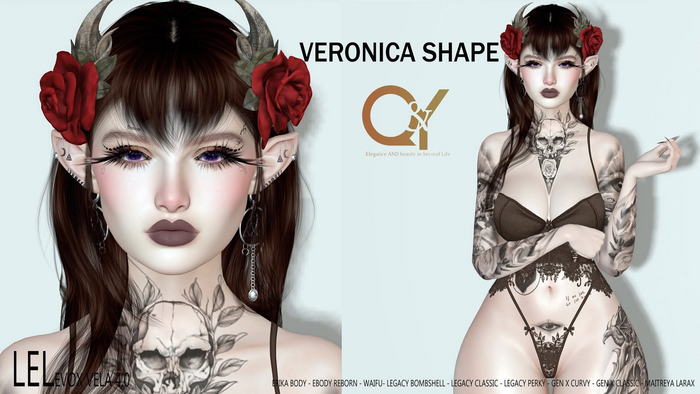 Q&Y - VERONICA SHAPE - LELUTKA VELA 4.0