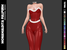 231 - MONAMALDITA - Texture Latex - Corset & Pants Set
