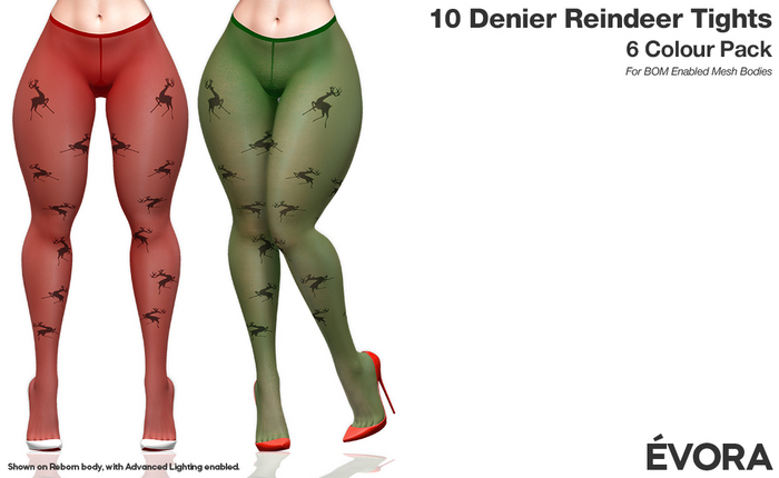 EVORA - 10 Denier Reindeer Tights