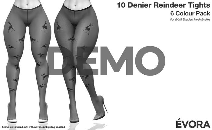 EVORA - 10 Denier Reindeer Tights - Demo