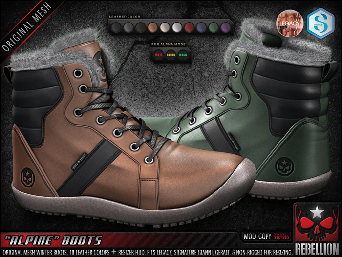 = REBELLION = "ALPINE" BOOTS - DEMO