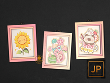 7. Cute! set wall art. BananaN