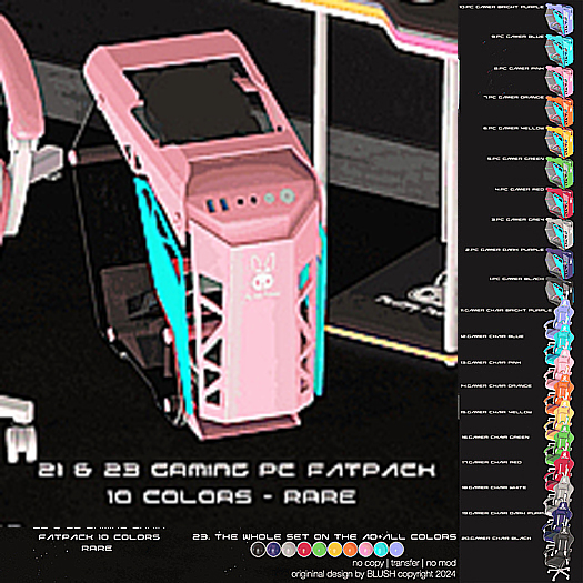 23. BLUSH - Gaming Full Set - Bunny Edition Megapack - RARE