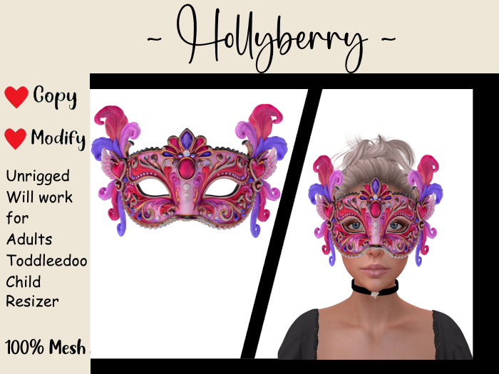 HB: Valentine Masquerade Mask