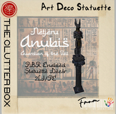 TCB - Decor - Art Deco Egyptian Statue Anubis