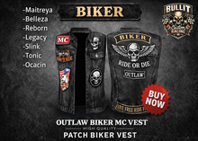 B.C.R. Leather Vest//Biker 