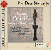 TCB - Decor - Art Deco Egyptian Statue Osiris