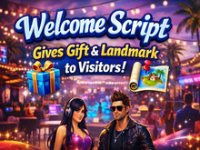 Welcome Script - Landmark giver script - Full perms
