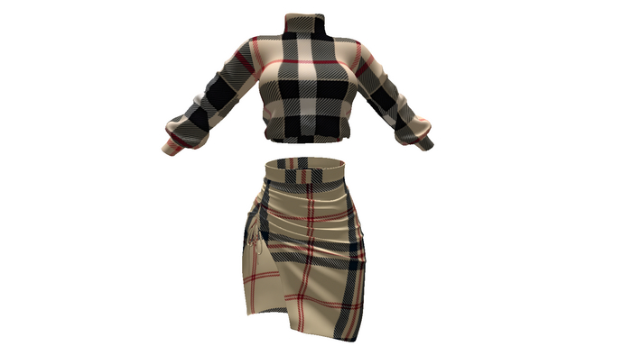 ! ! NB - 1225 Skirt/Top w/HUD DEMO