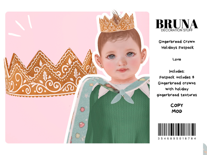 BRUNA - Gingerbread Crown Pack - Love 