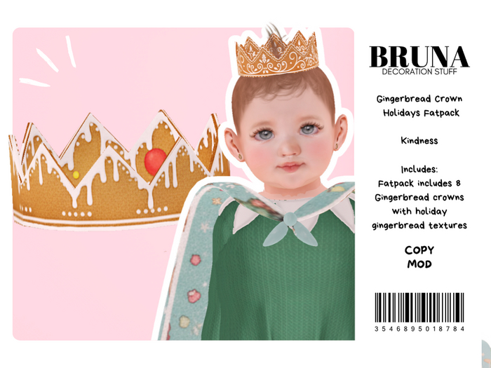 BRUNA - Gingerbread Crown Pack - Kindness