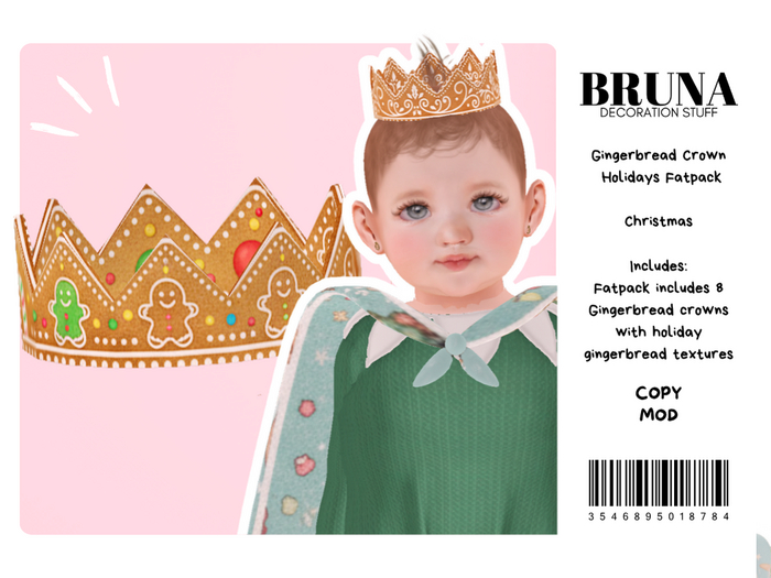 BRUNA - Gingerbread Crown Pack - Christmas 