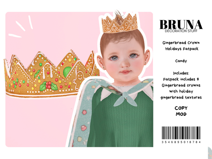 BRUNA - Gingerbread Crown Pack - Candy