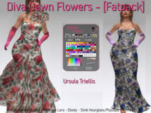7268 Diva Gown Flowers - [Fatpack]