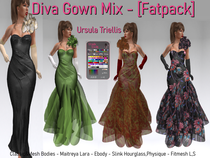 7268 Diva Gown Mix - [Fatpack] 