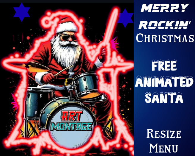  ★★★★★ ~ MERRY ROCKIN' Christmas - Gif - Resize Menu