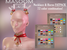 [[ Masoom ]]  Santas Ho Horns & Necklace - FATPACK