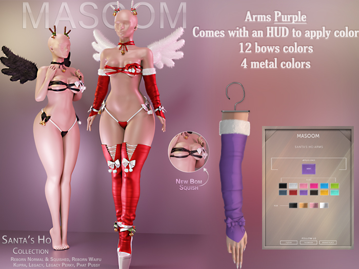 [[ Masoom ]] Santas Ho Arms - Purple