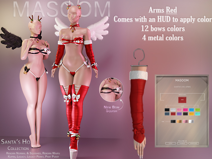 [[ Masoom ]] Santas Ho Arms - Red